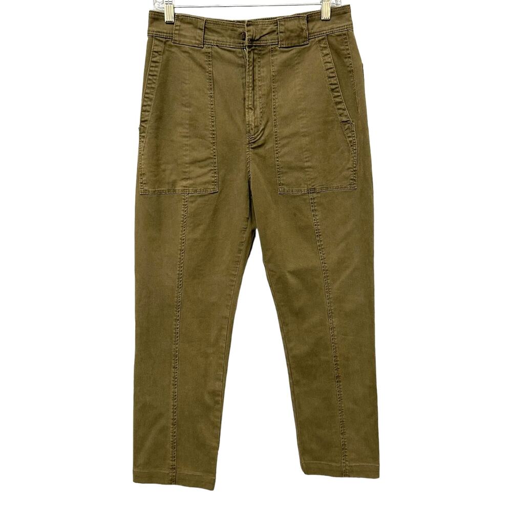 La Vie Rebecca Taylor Olive Green Cargo Pants Womens 29